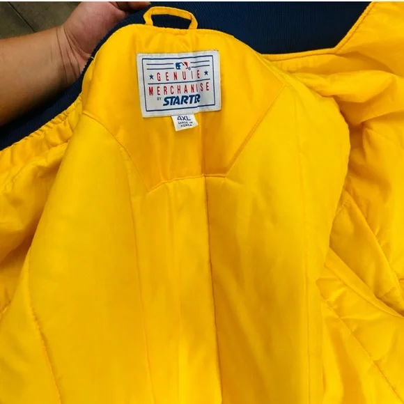 Authentic Vintage Starter Atlanta Braves Jacket Bomber MLB Baseball Size 4XL - Picture 6 of 7